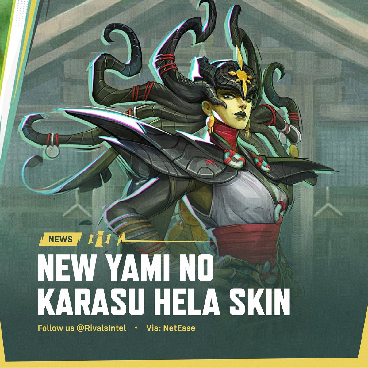 RivalsIntel's tweet image. New #MarvelRivals Skin: 'Yami No Karasu' Hela 🐦⬛
🗓️Releasing: April 24 @ 7 PM PDT