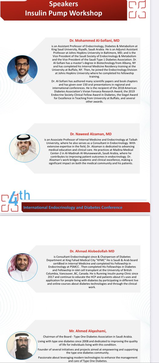 🔈 دعوة للممارسين الصحيين 🔈🔈

❇️ ورشة عمل "تقنيات السكري" ضمن المؤتمر الدولي للغدد الصماء والسكري بمستشفى الدكتور سليمان الحبيب 

📍الحبيب-الريان 
⏰ يوم السبت ٢٦ أبريل