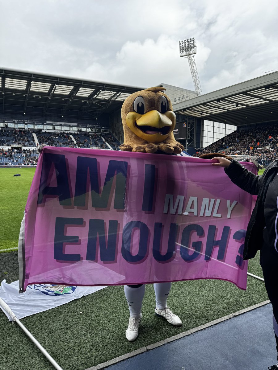 SStmichaels's tweet photo. Shout out to @WBAFoundation for giving us the chance to promote our campaign at the match today! 🩷 Male mental health matters! 
#bepartoftheconversation 
#malementalhealth https://t.co/s2dq0E5CvH