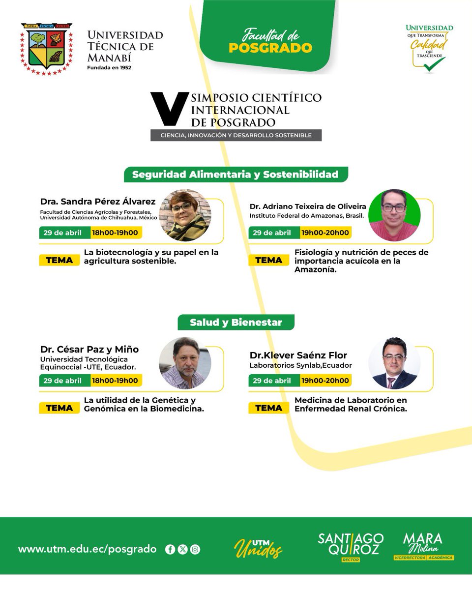 𝐕 𝑺𝒊𝒎𝒑𝒐𝒔𝒊𝒐 𝑪𝒊𝒆𝒏𝒕í𝒇𝒊𝒄𝒐 𝑰𝒏𝒕𝒆𝒓𝒏𝒂𝒄𝒊𝒐𝒏𝒂𝒍, 𝑪𝒊𝒆𝒏𝒄𝒊𝒂, 𝑰𝒏𝒏𝒐𝒗𝒂𝒄𝒊ó𝒏 𝒚 𝑫𝒆𝒔𝒂𝒓𝒓𝒐𝒍𝒍𝒐 𝑺𝒐𝒔𝒕𝒆𝒏𝒊𝒃𝒍𝒆 📚

💻 Registro gratuito: registro-v-simposio.posgradoutm.com

#UTMUnidos
#PosgradoUTM