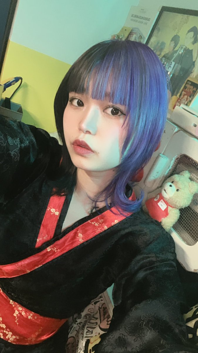 rar7076's tweet photo. 何年ぶりに衣装着た？？？
血みどろバニーちゃんが活動的やった時思い出す⊹⁺⸜(ᐡ⸝ɞ̴̶̷ ·̮ ɞ̴̶̷⸝ᐡ)⸝⁺⊹

髪の毛は原田隊長に染めてもらいました✂️ https://t.co/rK8ZWeePSD