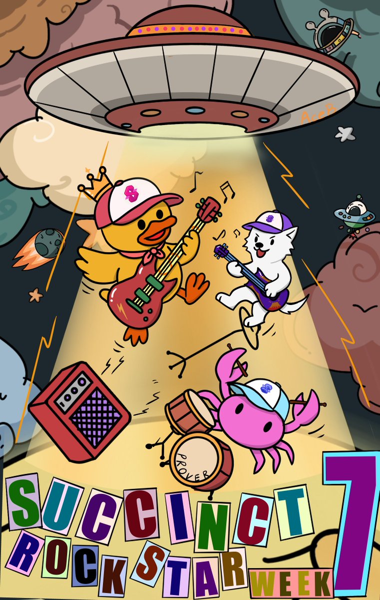 Skdnjsqo's tweet image. They’ve been kidnapped into WEEK 7 UFO!!!!!

Welcome to SUCCINCT ROCKSTAR Week 7!

@0xCRASHOUT
@pumatheuma
@Zahar0n_
@crlazeeee 
@goatsmith12 
#Succinct #SuccinctRockStars #succinctnetwork