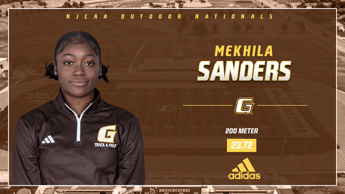 Mekhila Sanders improves her own school record with a new personal best of 23.72. She placed 1st at the KWU Coyote Classic and has moved to 10th in the NJCAA.