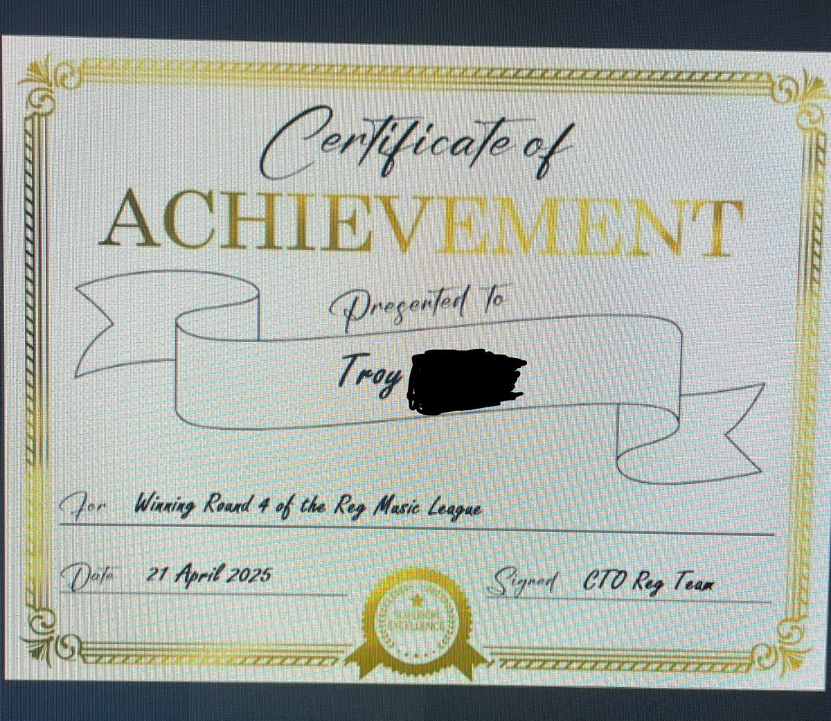 GameTroyy's tweet image. Call that the Three-peat baby! Won my 3rd Music League in a row at work lmaoooo