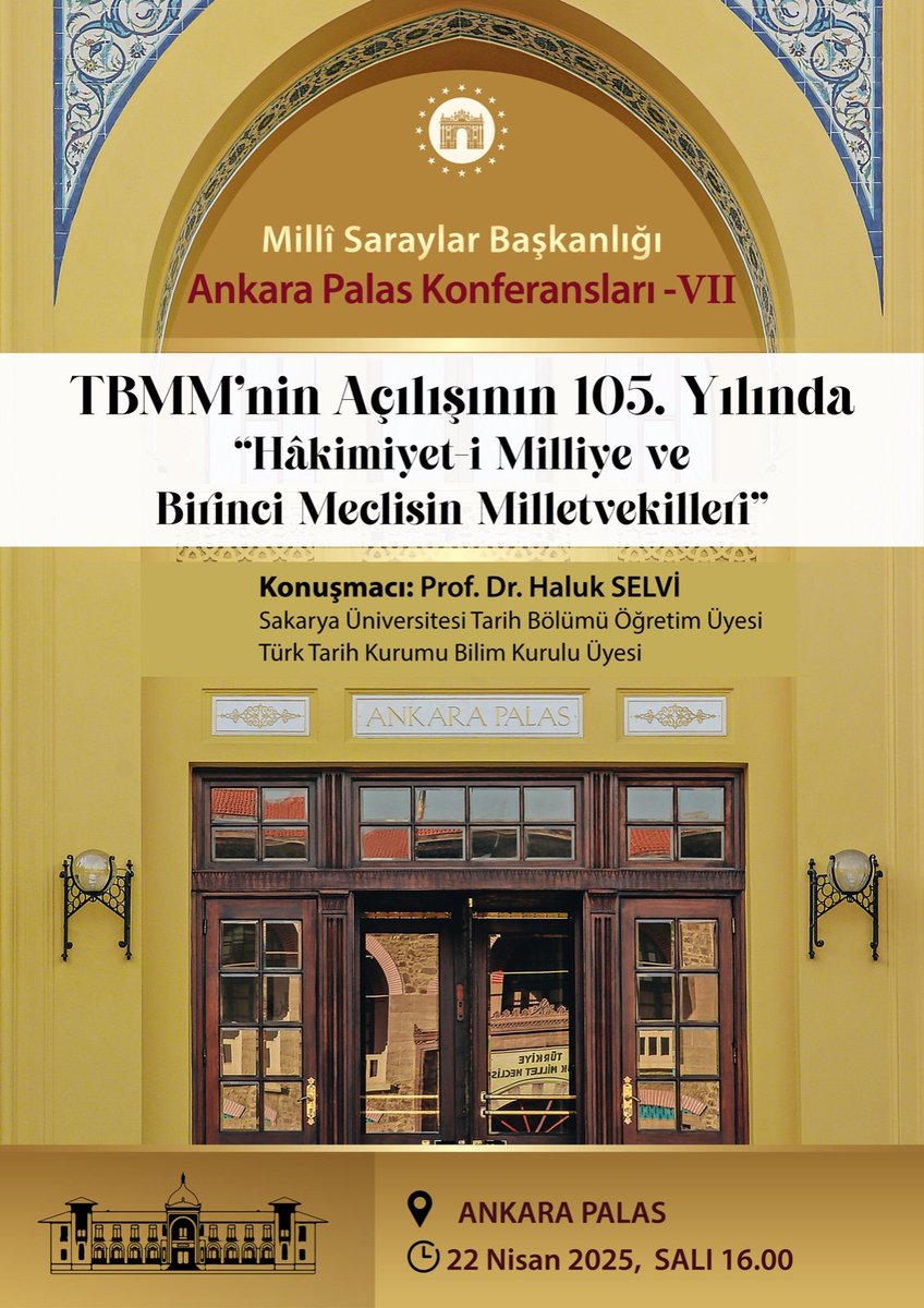 Birinci Meclisi ve fedakar milletvekillerini konuşacağız. Bir Ankara akşamında beraber olmak dileğiyle.