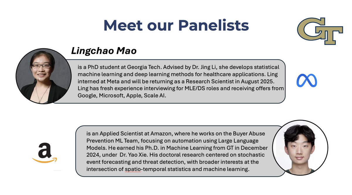 INFORMS_gatech's tweet image. We had a great turn out for our PhD to Industry panel with NC State last Friday! Thank you to everyone that attended and an extra thank you to our wonderful panelists!
