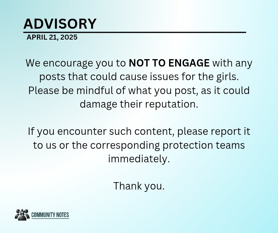 BINICOMNOTES's tweet photo. ๐ฃ ADVISORY!
#BINICommunityNotes https://t.co/tbiypuRXR1