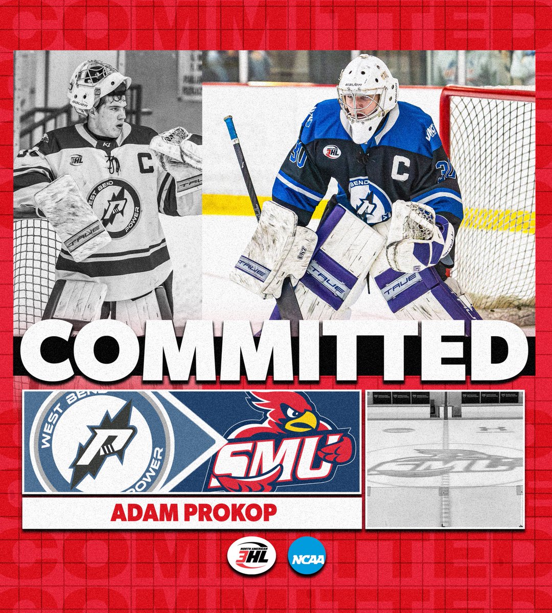 #NA3HL Commitment Alert: <a href="/westbendpower/">West Bend Power Hockey</a> goaltender Adam Prokop has committed to play NCAA DIII hockey for <a href="/SMUMHockey/">Saint Mary’s Men's Hockey</a>.

📰: na3hl.com/news/story.cfm…