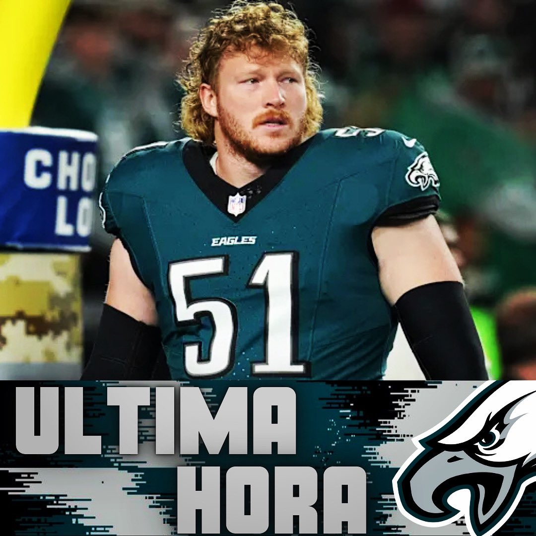 FumbleEs's tweet photo. 🚨CAM JURGENS RENUEVA CON PHILLY🚨

El Center Pro Bowler Cam Jurgens y los Philadelphia #eagles llegan a un acuerdo para los próximos 4️⃣ años y 68MDD con 39.4M garantizados🤝🏽💰

#Nfl #flyeaglesfly #Deportes https://t.co/Ig528J2tiJ