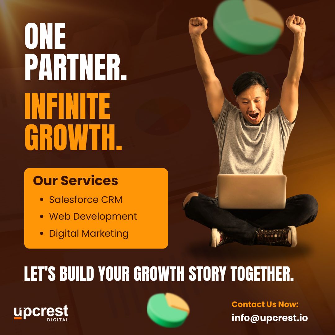 UpcrestDigital's tweet photo. At Upcrest, we believe in being more than just a service provider — we’re your growth partner, we empower businesses to scale and succeed. Let’s connect and bring your growth story to life 
https://t.co/Mv9lvR9a5L

#SalesforceConsulting #SalesforceImplementation #UpcrestDigital https://t.co/oSY2wMK9Z6