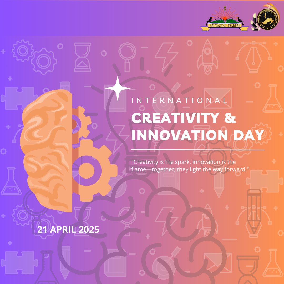 Arunachal Pradesh Innovation & Investment Park (@apiip_apstartup) on Twitter photo Creativity sparks it. Innovation fuels it.
Together, they light the future✨
Let’s celebrate the minds that dare to dream and do.
🚀 Happy International Creativity & Innovation Day!
#InnovateBoldly #CreativeMinds #ArunachalInnovates Creativity sparks it. Innovation fuels it.
Together, they light the future✨
Let’s celebrate the minds that dare to dream and do.
🚀 Happy International Creativity & Innovation Day!
#InnovateBoldly #CreativeMinds #ArunachalInnovates