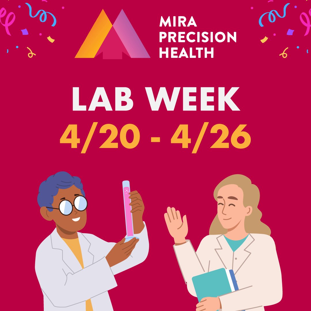 🧬 Happy Lab Week! Thanks to our amazing Mira Precision Health lab team for your late nights, weekends &amp; unwavering dedication. You make it happen! 💙 #LabWeek #PGx