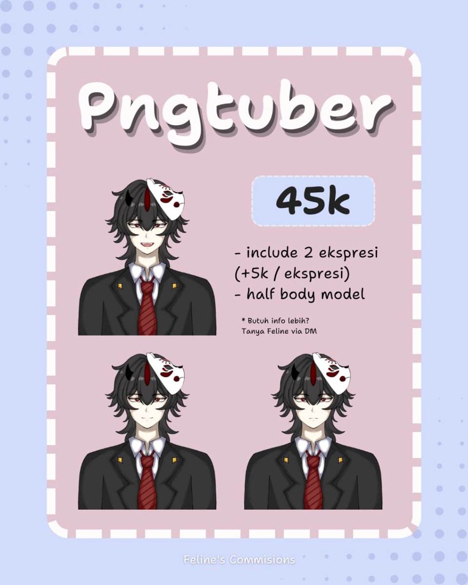 Karena Feline butuh uang untuk upgrade pc, feline akan buka commision untuk lokal saja👾✨

Yang tertarik bisa DM feline yaa~

(Retweet &amp; share are appreciated 🙏❤️)

#commissionopen #opencommission #illust #artcommission #opencommissions #opencommissionindonesia #commision #YCH