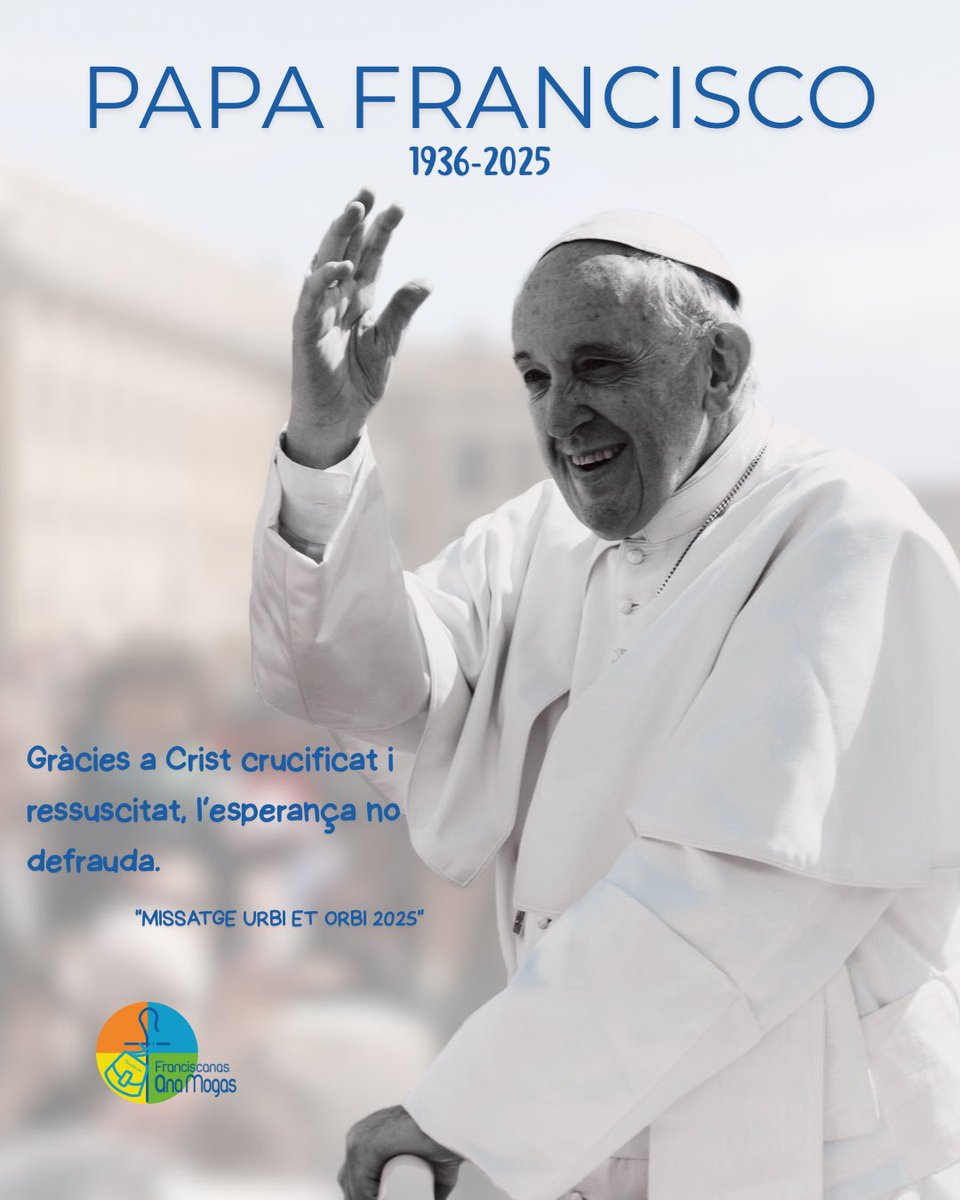 Nos unimos en oración con toda la Iglesia, por el alma del Papa Francisco. Damos gracias a Dios por su vida, testimonio de fe, de amor a Cristo y al prójimo.
#PapaFrancisco