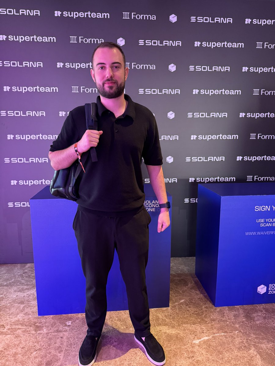 <a href="/dr_sabijan/">Marino Sabijan, MD</a> at the <a href="/solana/">Solana</a> economic zone Dubai. And tomorrow at 08:00 <a href="/oneofusgang/">ONE OF US</a> yoga session. Let’s stay healthy while we network and #BUIDL.

Happy to participate! Thanks to @0xSherryPeter <a href="/afscott/">Alex Scott</a> and the rest of the <a href="/SuperteamAE/">Superteam UAE</a> for amazing organization.