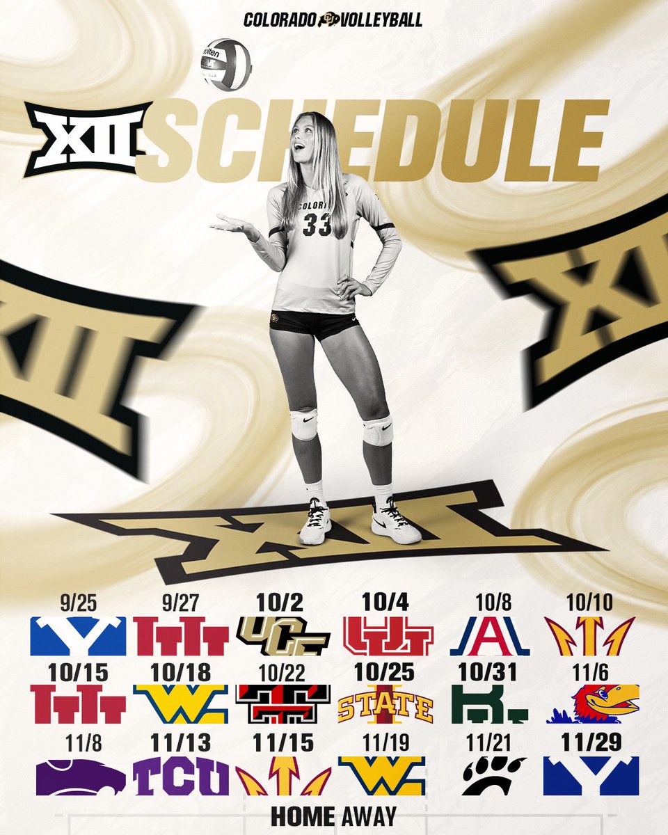 WAKE UP Y’ALL! Big 12 Schedule just dropped 🤯👀 

View the full schedule online: buffs.me/3mAkBN9

#GoBuffs // #CUBuffsVB