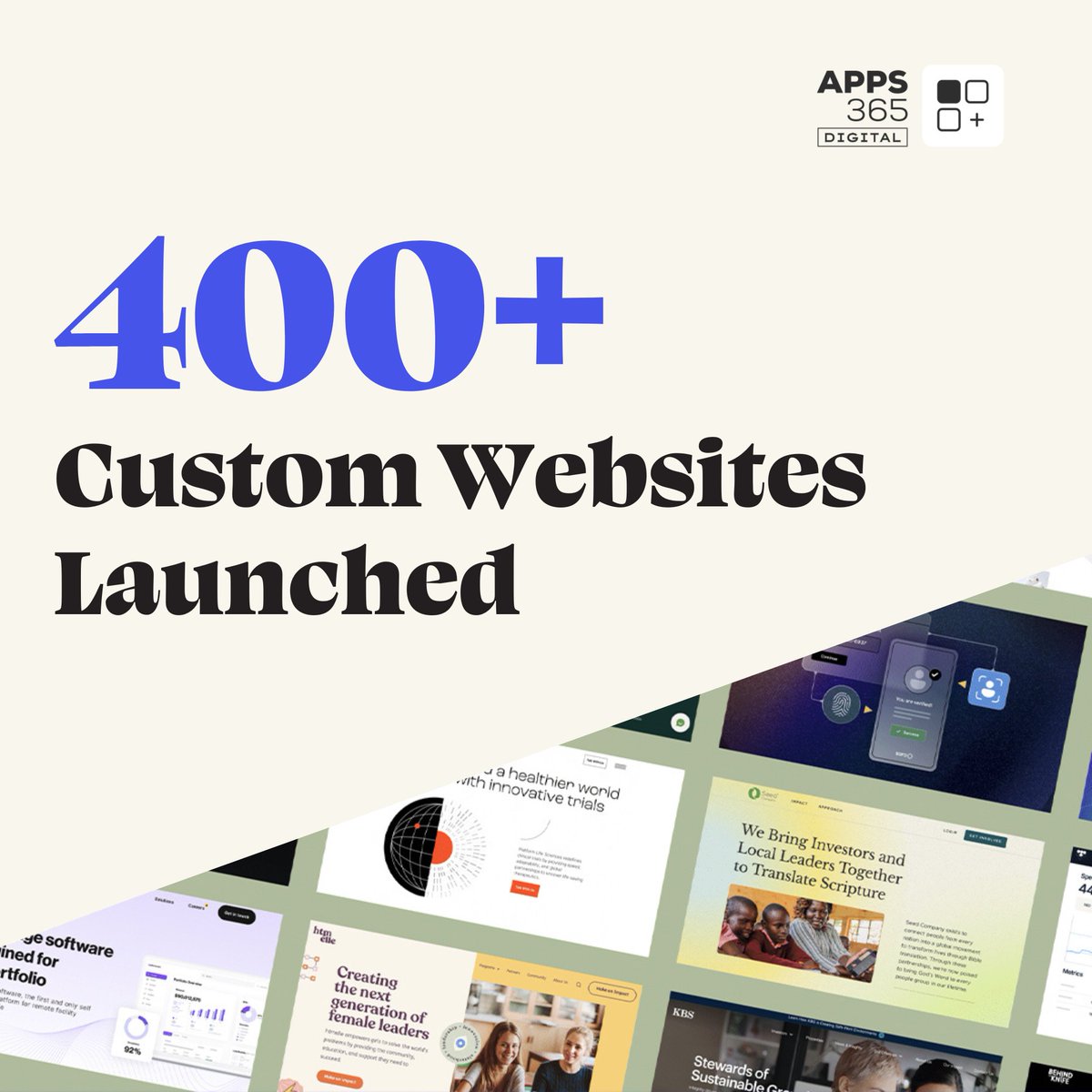 apps365ltd's tweet image. We don’t just build websites—we craft high-impact digital experiences that deliver real results.

With over 400 custom sites launched, we know what works.

Let’s create something that gets you noticed. 💻

#CustomWebsites #BeautifulDesigns