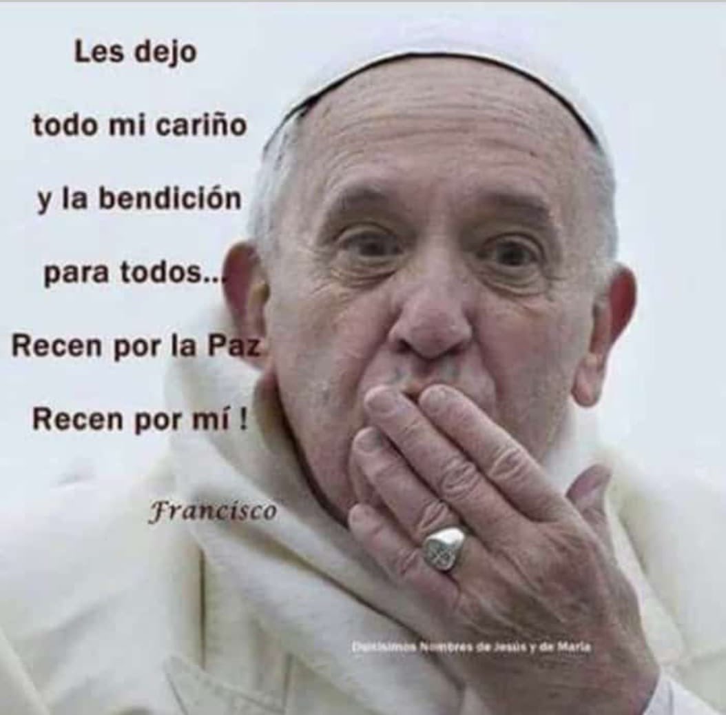 Desde el Grupo Parroquial de Nuestra Madre y Señora del Rosario queremos expresar nuestro más sentido pesar por el fallecimiento del Santo Padre. 

Llamamos a unirnos en oración con el resto de la Iglesia por el eterno descanso de su alma, junto a Dios.

Descanse en paz.