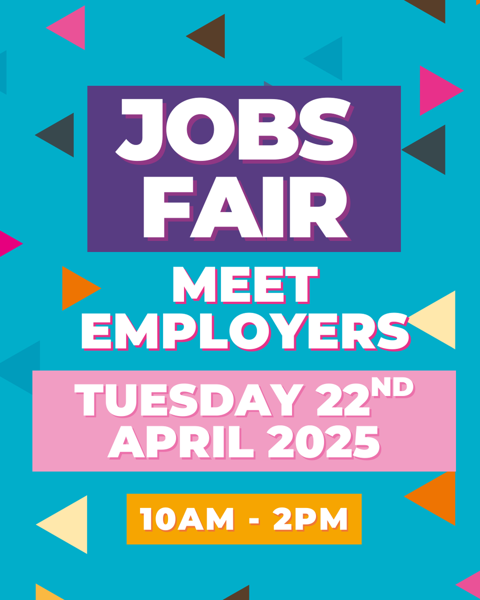 Meet local employers, tomorrow at the Quadrant 📣

Running from 10-2 on Tues 22 April, meet companies hiring roles across a range of sectors.

✍️ Get advice, and bespoke CV and application support from the Quadrant's Opportunities Hub on the day.