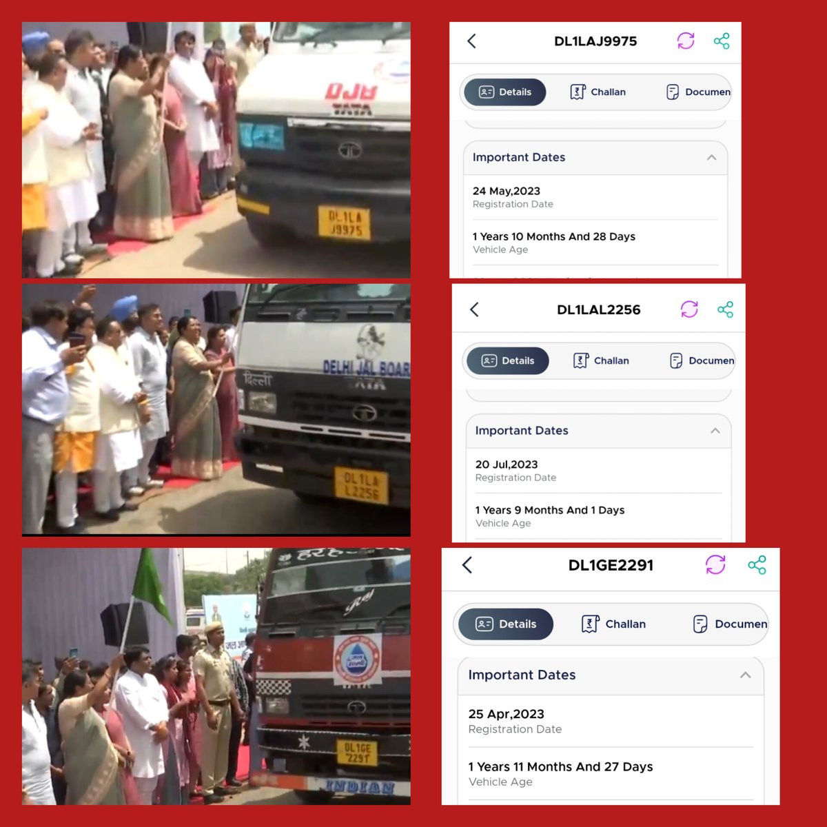 “AAP” Ka Ram Gupta (“आप” का राम गुप्ता) (@aapkaramgupta) on Twitter photo दिल्ली BJP सरकार का पहला व अबतक का सबसे बड़ा TANKER घोटाला हुवा सार्वजनिक‼️
ज़रा इस स्क्रीनशॉट्स पर नज़र डालिए...
क्या जाँच नही होनी चाहिए उन 1,111 टैंकरों की?
उनमे से कितने टैंकर 8 फरवरी के बाद खरीदे गए और कितने पहली सरकार के समयके थे!
,,, जिन्हें कल <a href="/gupta_rekha/">Rekha Gupta</a> सरकार ने दिल्ली BJP सरकार का पहला व अबतक का सबसे बड़ा TANKER घोटाला हुवा सार्वजनिक‼️
ज़रा इस स्क्रीनशॉट्स पर नज़र डालिए...
क्या जाँच नही होनी चाहिए उन 1,111 टैंकरों की?
उनमे से कितने टैंकर 8 फरवरी के बाद खरीदे गए और कितने पहली सरकार के समयके थे!
,,, जिन्हें कल <a href="/gupta_rekha/">Rekha Gupta</a> सरकार ने