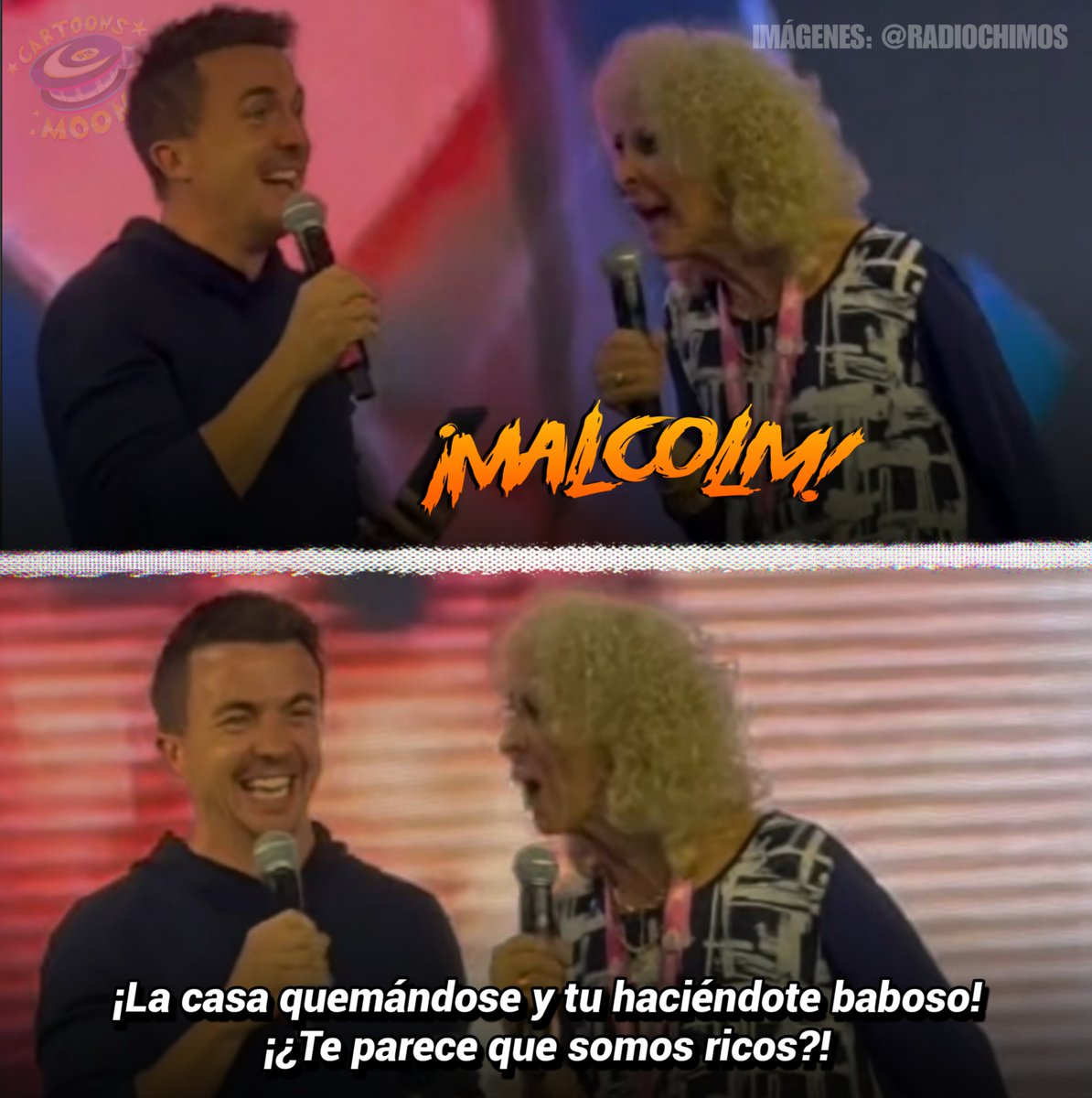 Frankie Muniz (actor de Malcolm) conoció a Magda Giner, la actriz de doblaje que fue la primera voz de la madre de Malcolm, Lois.

Esto ocurrió en la DesertCon de México.