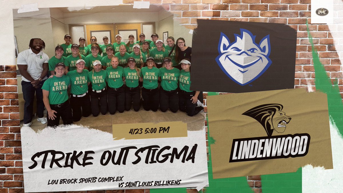 𝐒𝐭𝐫𝐢𝐤𝐞 𝐎𝐮𝐭 𝐒𝐭𝐢𝐠𝐦𝐚💚🥎

<a href="/LindenwoodSB/">Lindenwood Softball</a> will be hosting their Strike Out Stigma Game against Saint Louis on Wednesday, April 23rd at 5:00 p.m. CT🦁⬇️

👕Free T-Shirt Giveaways
☕️Free Kaldi's Coffee Giveaway

#NewLevel | #OVCit