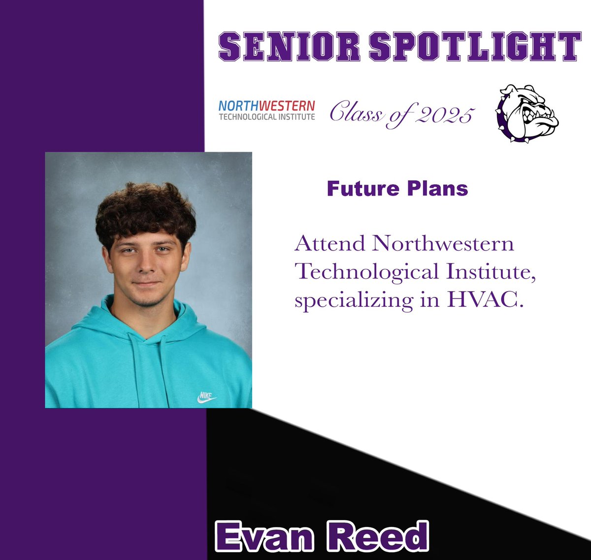 Today’s senior spotlight… Evan Reed! 
Insta: shs.seniorspotlight