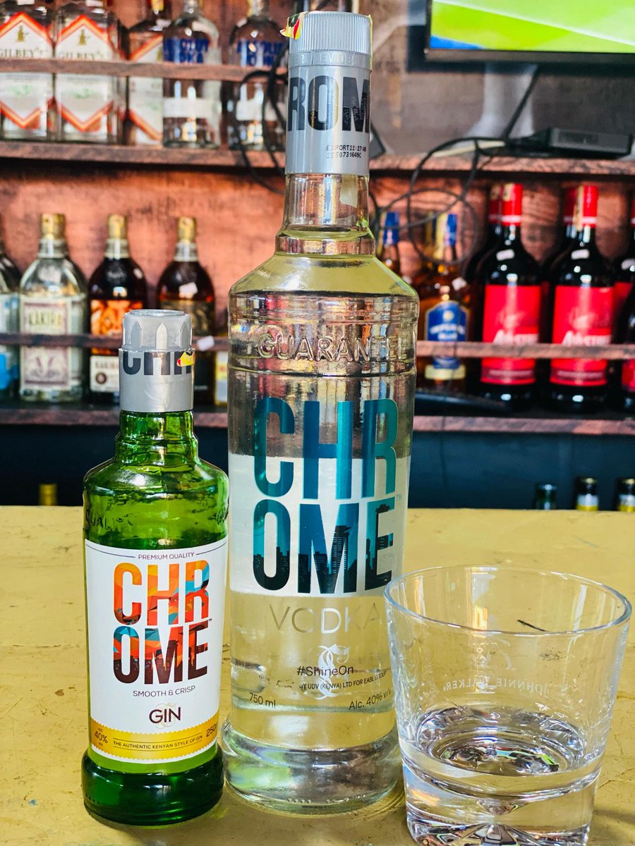 CHROME the gin
CHROME the vodka... the new babies on block
@UgandaBreweries with another one 🤝