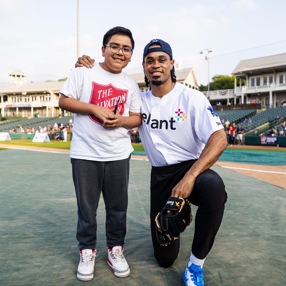 dallascowboys's tweet photo. Derby On Deck ⚾️  

Tomorrow's @reliantenergy Home Run Derby benefitting @SalArmyNTX starts at 7pm!  

#DallasCowboys | #ReliantDerby https://t.co/nglQT4DMYd