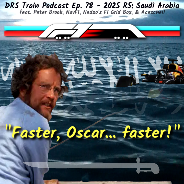DRSTrainPodcast's tweet photo. The #F1 #SaudiArabianGP was directed by Steven Spielberg and featured Max Verstappen as the Great White Shark!π¦
@brook_f1, @nedzo_f1, #NavF1, and #Acescheil had first row stream seats and discussed it all in-depth!
Did they miss anything?π
Let us know!π
https://t.co/nj3qeUMQVr https://t.co/JzZevQ55Fr