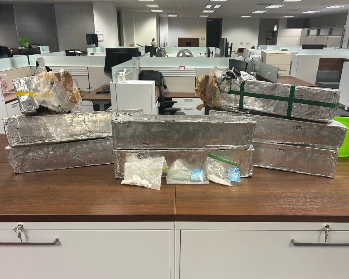 DallasPD's tweet photo. Nearly $1 million in narcotics seized before hitting Dallas streets – Click here for the details: https://t.co/EJFN5LCUvo https://t.co/njvBeCZZsy