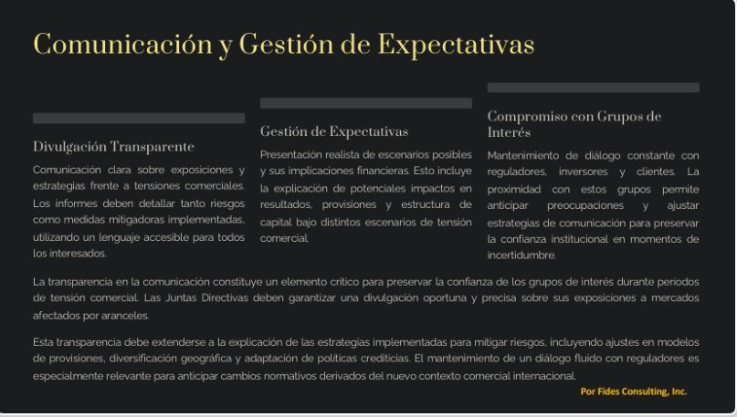 Retos y desafíos de las decisiones de Juntas Directivas frente a la guerra comercial arancelaria…