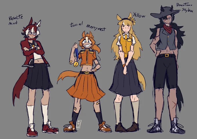 my current designs for them #horseracetests