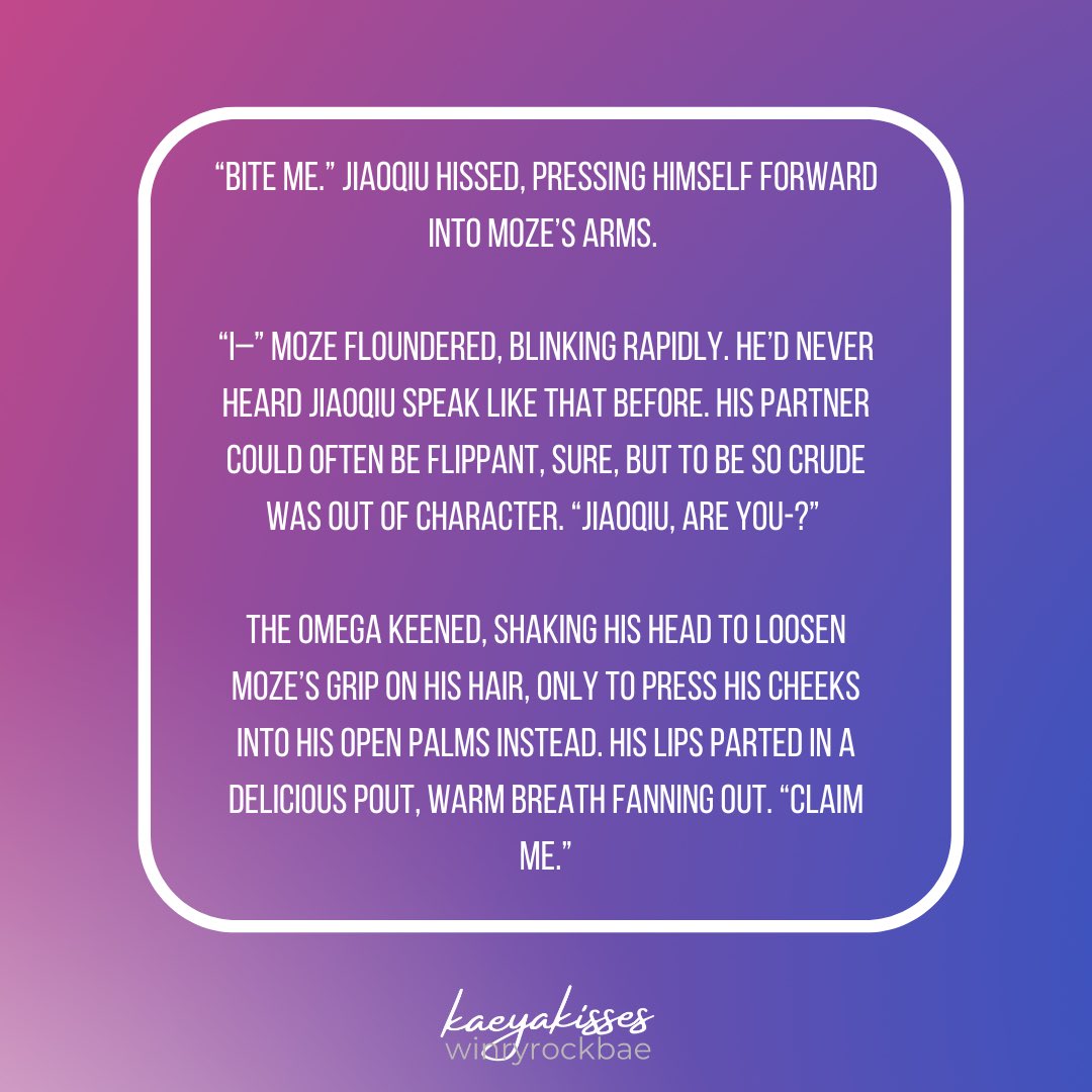 • sweet heat •
• rated e • complete •
• a/b/o, established relationship &amp; mating bites •
• jiaoqiu’s body went into shock after the events on the xianzhou loufu, he didn’t think he’d ever go into heat again. he thought wrong. #mozeqiu for the <a href="/mozeqiubang/">Mozeqiu Bang | Posting Complete!</a> with <a href="/SpooneeArt/">🍩Spoonee🍩 Comms open!</a>
