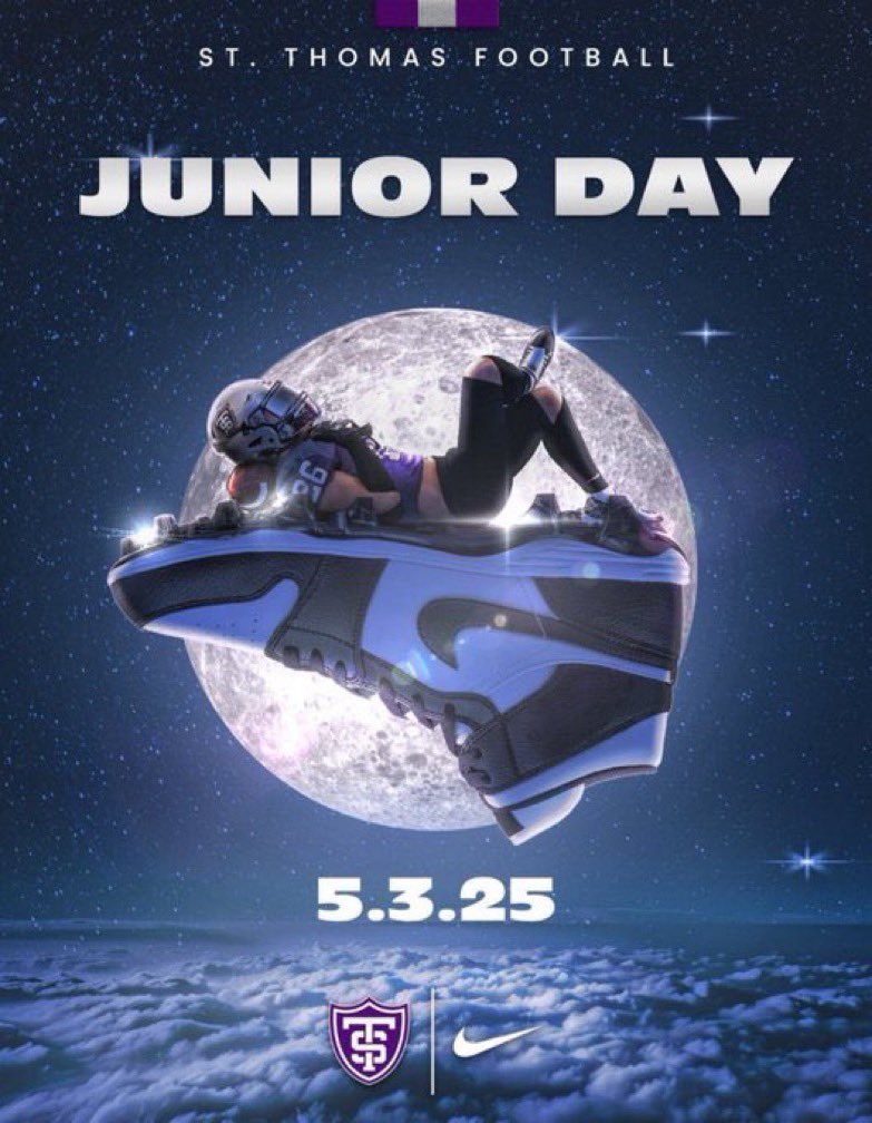 Ryan Oleisky (@ryanoleisky15) on Twitter photo Thank you <a href="/UST_Football/">St. Thomas Football</a> and <a href="/jay_macintyre11/">Jay MacIntyre</a> for the junior day invite!! Excited to be there.
<a href="/CoachRobG/">Coach Rob Griffin</a> <a href="/CoachFost/">Coach Foster</a> Thank you <a href="/UST_Football/">St. Thomas Football</a> and <a href="/jay_macintyre11/">Jay MacIntyre</a> for the junior day invite!! Excited to be there.
<a href="/CoachRobG/">Coach Rob Griffin</a> <a href="/CoachFost/">Coach Foster</a>
