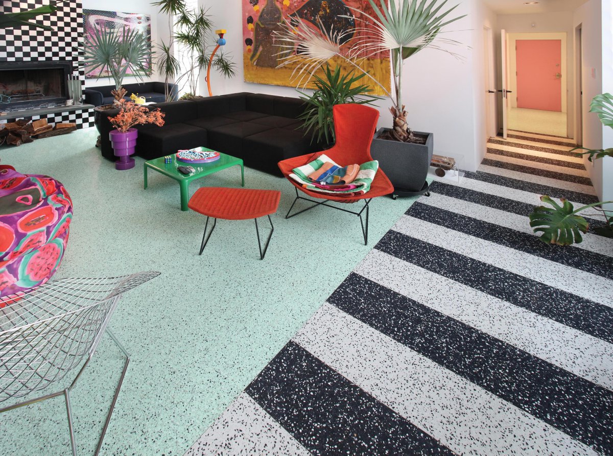 NCTerrazzo's tweet photo. Classic yet contemporary, tough yet elegant—terrazzo is full of beautiful contradictions. #FlooredByTerrazzo 📸: Viken Djaferian, FotoGrafix https://t.co/jBbC7ARoXt
