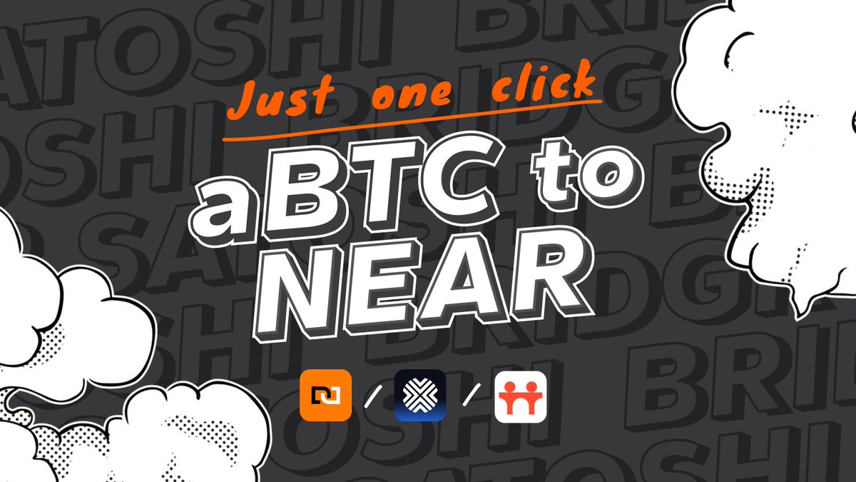 Satoshi (@_satoshibtc_) on Twitter photo aBTC to NEAR, in ONE click.
Thanks to @AlexLabBTC, <a href="/Brotocol_xyz/">Brotocol</a> & NEAR Proximity, $aBTC landed on NEAR — and Satoshi Ramp makes on/off-ramping simpler with a one-click solution.
🔸 2 BTC confirmations
🔸 $2–$4 fees
🔸 BTC as gas
🔸 Live on <a href="/rhea_finance/">Rhea Finance</a> & <a href="/DeltaBotTeam/">DeltaTrade</a>
🧙♂️ aBTC to NEAR, in ONE click.
Thanks to @AlexLabBTC, <a href="/Brotocol_xyz/">Brotocol</a> & NEAR Proximity, $aBTC landed on NEAR — and Satoshi Ramp makes on/off-ramping simpler with a one-click solution.
🔸 2 BTC confirmations
🔸 $2–$4 fees
🔸 BTC as gas
🔸 Live on <a href="/rhea_finance/">Rhea Finance</a> & <a href="/DeltaBotTeam/">DeltaTrade</a>
🧙♂️