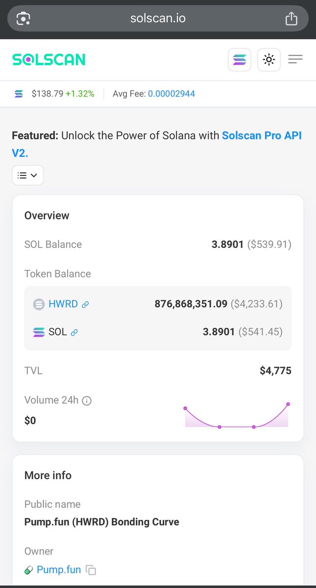 HWRDcoin's tweet photo. Look and see for yourself!!!
https://t.co/ILC78Sktcw is holding 88% of the bonding curve of $HWRD
Yes, we’re new!
Yes, we’ve different!
And yes, Hell Will Rain Down!!!
#HWRD #thebottomisin #MemeCoinSeason #hellwillraindown https://t.co/cYARaR4VX9