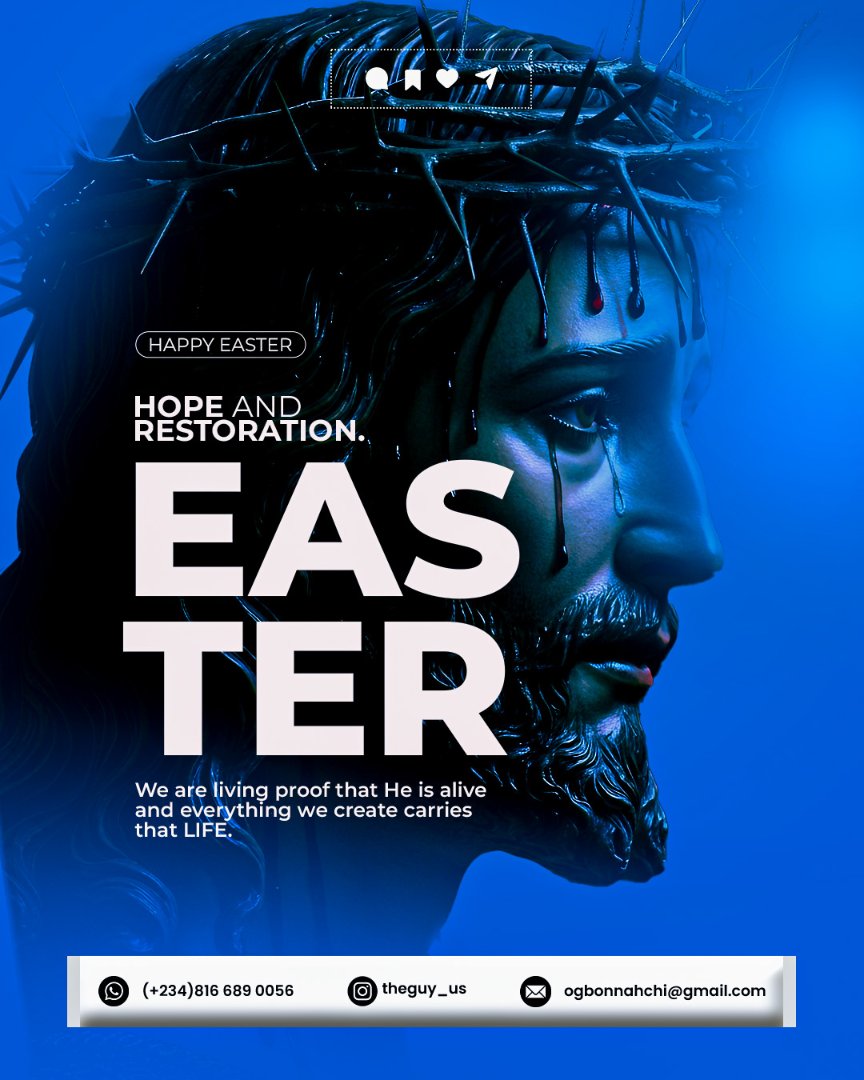 gaiuz_geez's tweet image. He is alive, and we are proof.
Everything we create carries that LIFE.

#HappyEaster #HopeAndRestoration #HeIsRisen #VisualStorytelling #FaithInDesign #ChristianCreatives #DesignWithPurpose