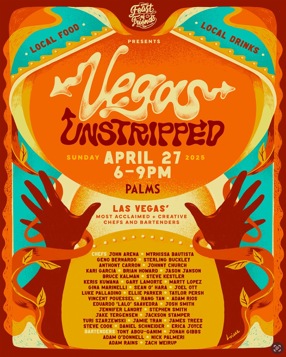 🔥 BIG NEWS 🔥 Chef Joel and Joel's Chophouse have been selected to represent at this year’s VEGAS UNSTRIPPED — happening Sunday, April 27, at the iconic Palms Casino Resort!

🎟️ Tickets are on sale now: vegasunstripped.ticketspice.com/vegas-unstripp…