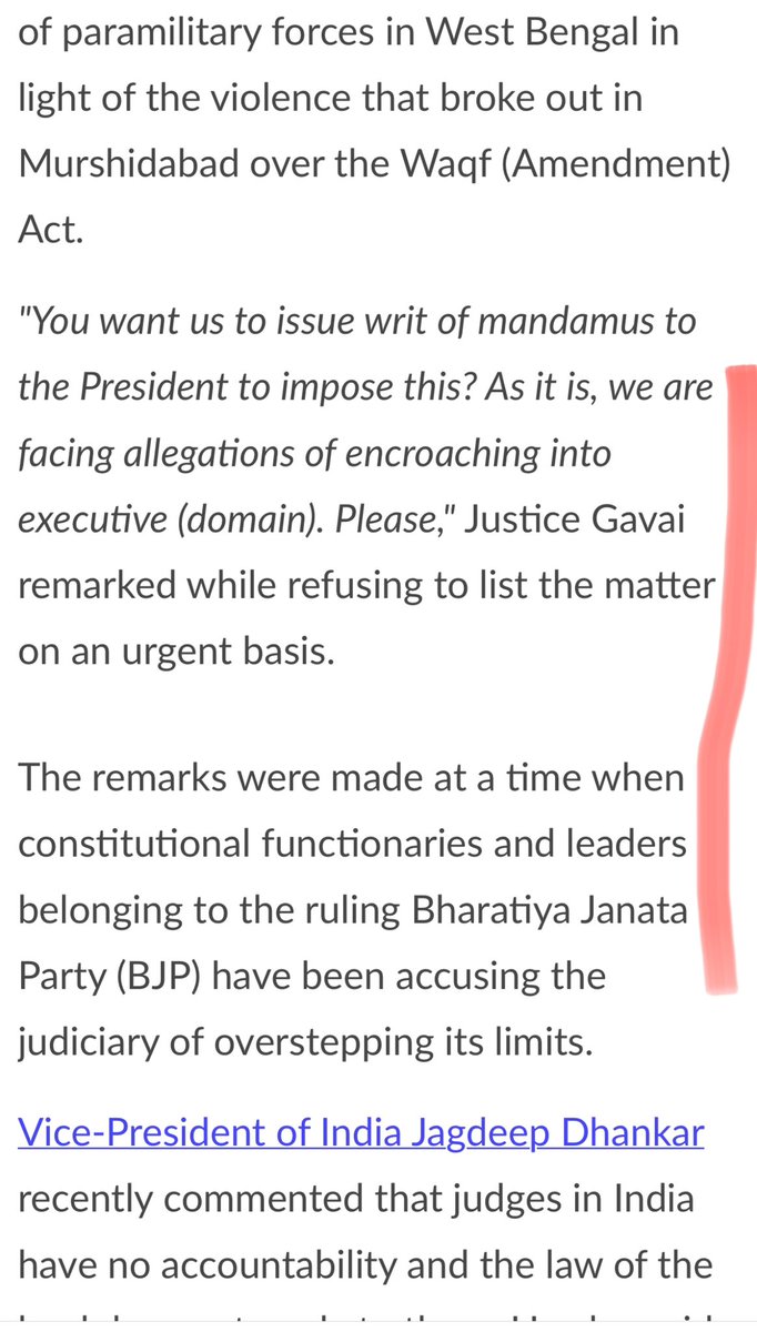Vishnu_Jain1's tweet photo. https://t.co/Y5EN3QUMgK
Dont rely on bar and bench. Incorrect and agenda based reporting is happening of court proceedings. 
The court has listed the ia in west bengal matter for hearing tomorrow and the website reports as if mentioning is disallowed. This has not happenned on one occasion but on multiple occasion and thats why i am forced to write this.