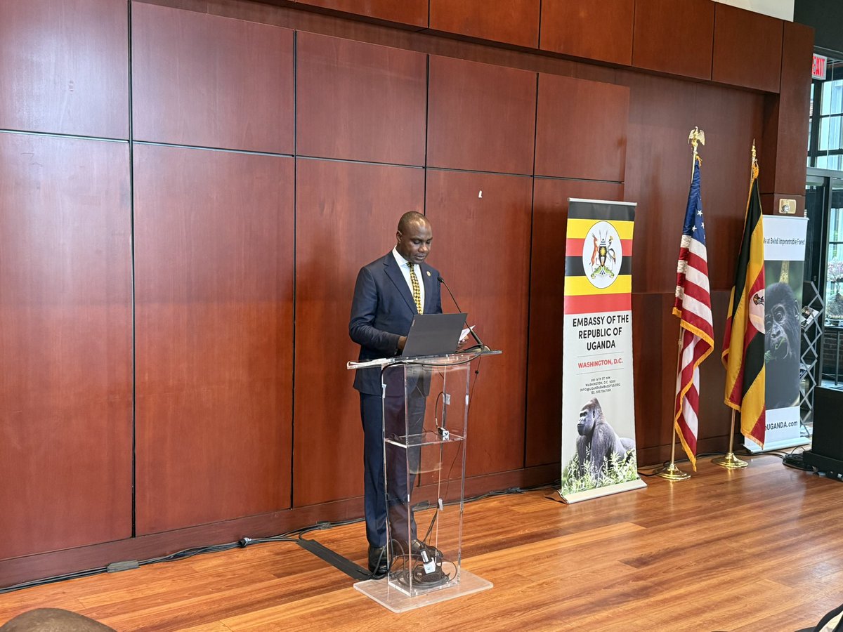 UgaEmbaWashDC's tweet image. Today,Uganda Embassy held ‘Uganda-United States Investment Breakfast Meeting’ to provide an overview of Uganda’s economy, investment climate and opportunities to invite and enhance U.S private sector investment in 🇺🇬
@RobieKakonge_ @rggoobi @mofpedU @UgandaMFA @henrymusasizi1