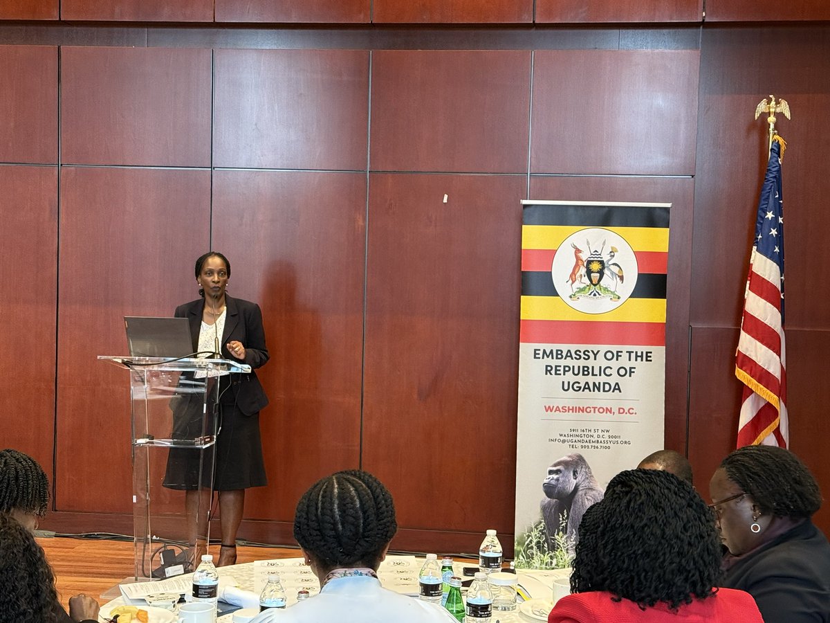 UgaEmbaWashDC's tweet image. Today,Uganda Embassy held ‘Uganda-United States Investment Breakfast Meeting’ to provide an overview of Uganda’s economy, investment climate and opportunities to invite and enhance U.S private sector investment in 🇺🇬
@RobieKakonge_ @rggoobi @mofpedU @UgandaMFA @henrymusasizi1