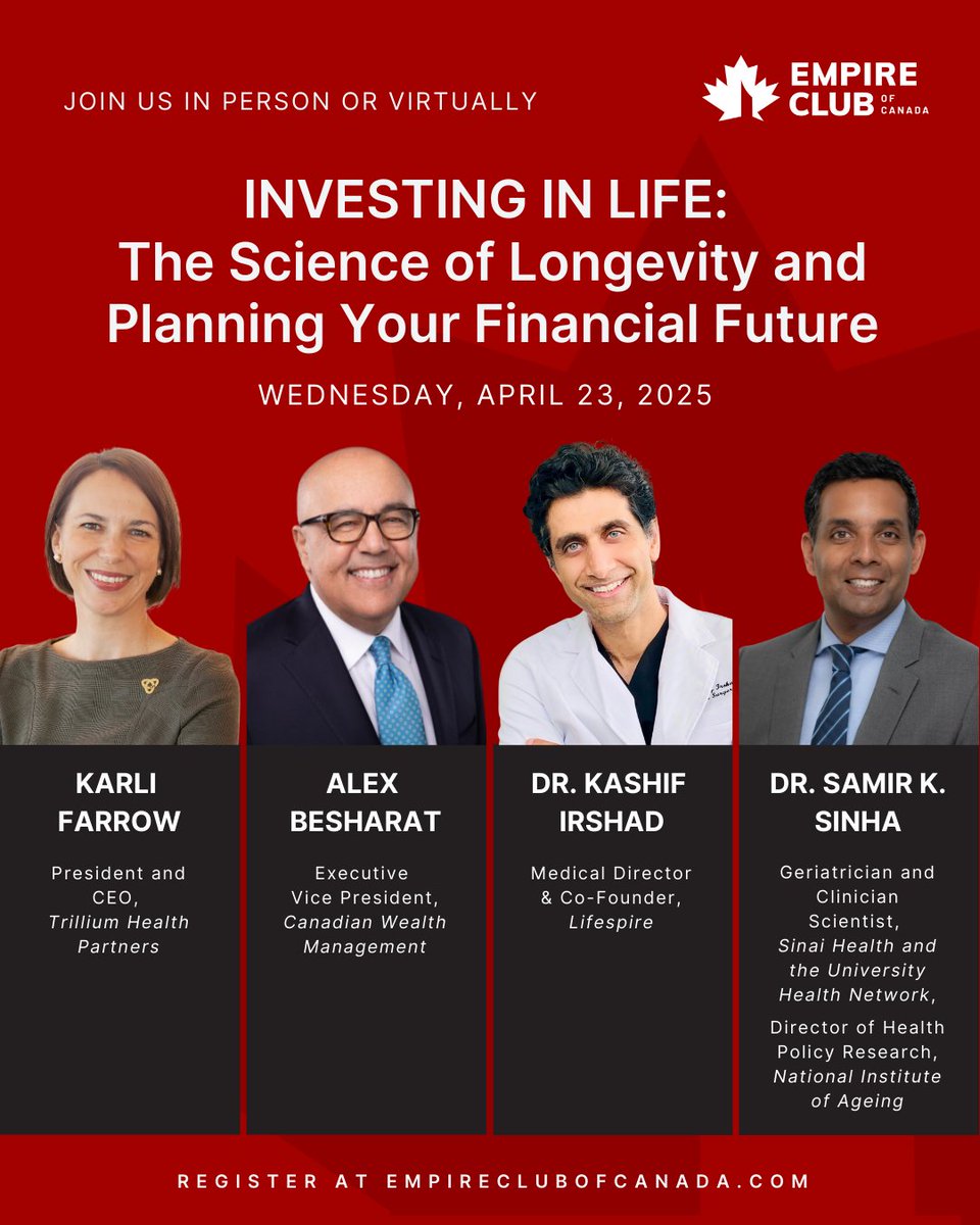 National Institute on Ageing 🇨🇦 (@niageing) on Twitter photo 💡 Investing in Life: The Science of Longevity and Planning Your Financial Future 💡
Over the past 200 years, Canadian life expectancy has more than doubled—from under 40 to over 82 years. But for many, it’s still not long enough.
From cold plunges to red-light therapy, the 💡 Investing in Life: The Science of Longevity and Planning Your Financial Future 💡
Over the past 200 years, Canadian life expectancy has more than doubled—from under 40 to over 82 years. But for many, it’s still not long enough.
From cold plunges to red-light therapy, the
