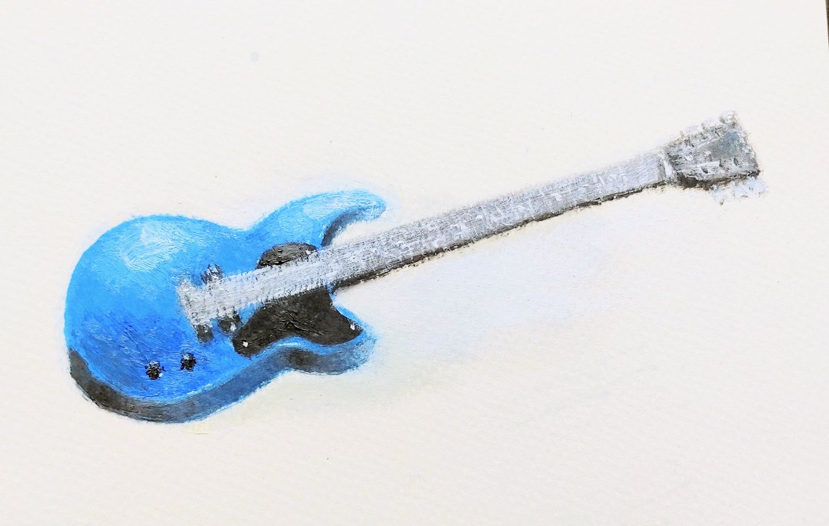 少し遅れてしまいました💦
喜多ちゃん誕生日おめでとうございます🎉
喜多ちゃんギターを油絵の具で描いてみました。
まだ絵の具の使い勝手がよくわからん^^;
#喜多郁代生誕祭2025
 #ぼっち・ざ・ろっく
 #喜多郁代