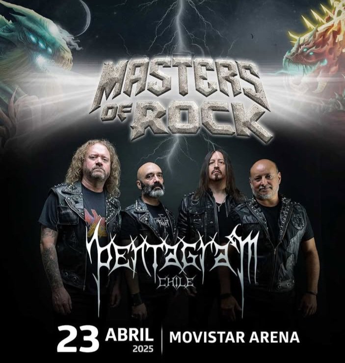 chileanhorsemen's tweet image. #ScanningTheScene🇨🇱
Martes y miércoles habrá presencia nacional en el marco del Masters of Rock siendo #Pentagram y #Enigma los encargados de abrir los fuegos en cada jornada.

Llega temprano y apoya tu escena
🤘🏽💥
#TheChileanHorsemen
#LocalChapter78