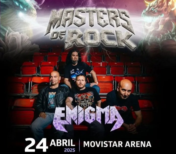 chileanhorsemen's tweet image. #ScanningTheScene🇨🇱
Martes y miércoles habrá presencia nacional en el marco del Masters of Rock siendo #Pentagram y #Enigma los encargados de abrir los fuegos en cada jornada.

Llega temprano y apoya tu escena
🤘🏽💥
#TheChileanHorsemen
#LocalChapter78