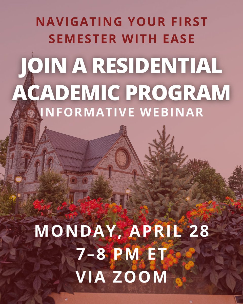 UMass Undergraduate Admissions (@umassadmissions) on Twitter photo Join <a href="/UMassAmherst/">UMass Amherst</a> Undergraduate Student Success Center for a virtual webinar to discover how a Residential Academic Program (RAP) can help you find your footing during your first semester.
Admitted students can register through their student portal! Join <a href="/UMassAmherst/">UMass Amherst</a> Undergraduate Student Success Center for a virtual webinar to discover how a Residential Academic Program (RAP) can help you find your footing during your first semester.
Admitted students can register through their student portal!