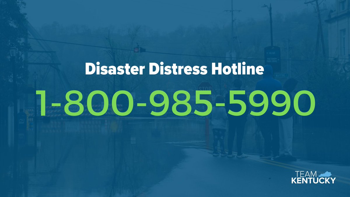 Natural disasters are a lot to process, and it's OK to ask for help. If you are in need of mental health support following the floods, please call the Disaster Distress Hotline at 800-985-5990. Remember, you're not alone. We will get through this together.