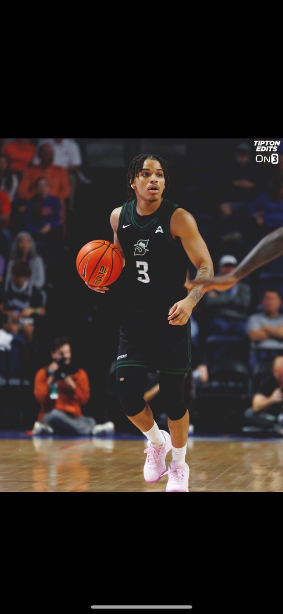 Austin Mick (@coachmick_) on Twitter photo 6’0 Stetson PG <a href="/MehkiEllison/">Mehki Ellison</a> Tells me he has heard from a good amount of D1s.
The strong tough lefty point guard commands his way to the paint. Great use of off hand too shield defenders on his drive and great angles. Very strong base, tough to knock off balance. Very good at 6’0 Stetson PG <a href="/MehkiEllison/">Mehki Ellison</a> Tells me he has heard from a good amount of D1s.
The strong tough lefty point guard commands his way to the paint. Great use of off hand too shield defenders on his drive and great angles. Very strong base, tough to knock off balance. Very good at